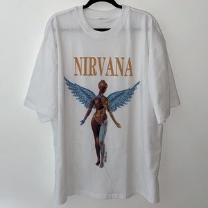 Nirvana Custom Made Band Merch Tee Designer Streetwear NWT UNI Sample Sale XL‌